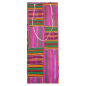 African Pattern Wine Gift Bag Wijn Cadeautas (Achterkant)