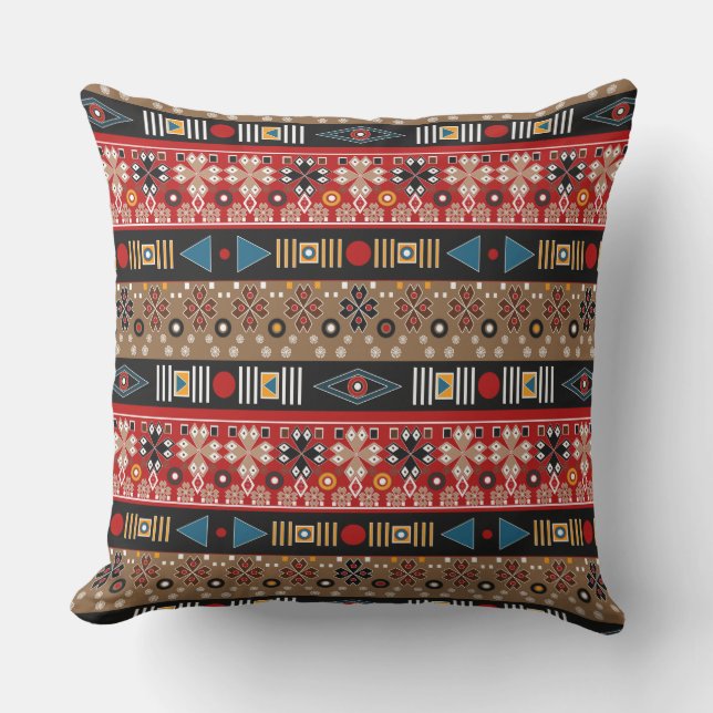 African patterns, oriental pattern throw pillow buitenkussen (Voorkant)