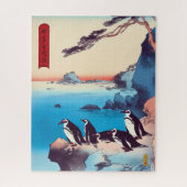 African Penguins, Cape Wind - Japanese Art Legpuzzel (Verticaal)