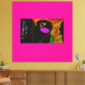 African Phoenix Rising Canvas Afdruk (Insitu (Woonkamer))