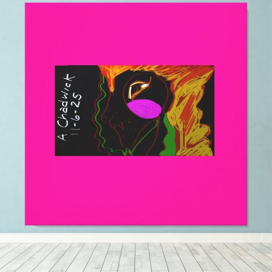 African Phoenix Rising Canvas Afdruk (Insitu (Houten vloer))