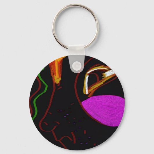 African Phoenix Rising Keychain (Voorkant)