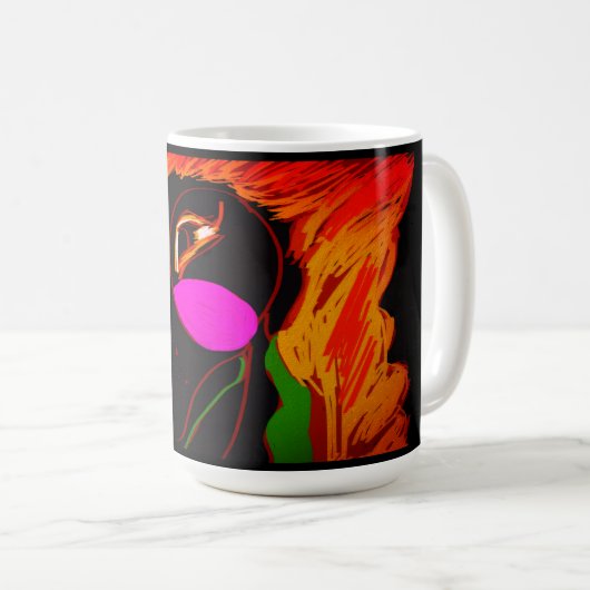 African Phoenix Rising Koffiemok (Voorkant rechts)