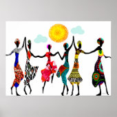 African Piedere Dance Poster (Voorkant)