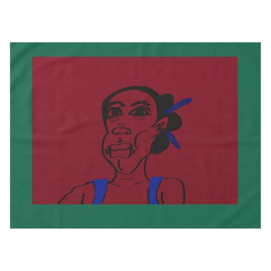 African Portrait Tafelkleed (Voorkant (Horizontaal))