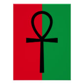 African Pride Ankh Symbol Poster (Voorkant)