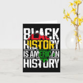 African Pride Juneteenth Black History Month 1 Kaart (Gele Bloem)