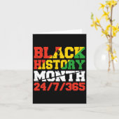 African Pride Juneteenth Black History Month 2 Kaart (Gele Bloem)