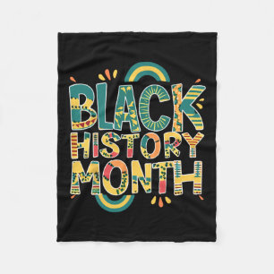 African Pride Mannen Black History Month 24 7 Bhm  Fleece Deken