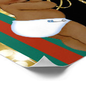 African Prince Green|Red Fancy Royal Gifts Sign Poster (Hoek)