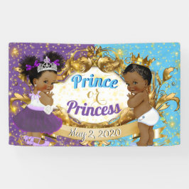 African Prince of Princess Paarse & Blauw Elegant Spandoek