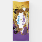 African Prince of Princess Paarse & Gold Elegant Spandoek (Verticaal)