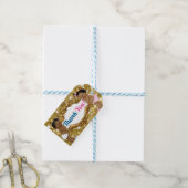 African Prince/Princess Glitter Dank u Labels Cadeaulabel (Met Touw)