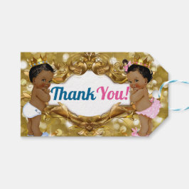 African Prince/Princess Glitter Dank u Labels Cadeaulabel