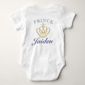 African Prince Royal Baby shower Bodysuit (Achterkant)