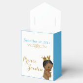 African Prince Royal Blue|FANCY Baby shower Tent Bedankdoosjes (Geopend)