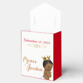 African Prince Royal FANCY Baby shower Tent Favor Bedankdoosjes (Geopend)