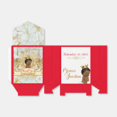 African Prince Royal FANCY Baby shower Tent Favor Bedankdoosjes (Uitgevouwen)