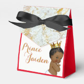 African Prince Royal FANCY Baby shower Tent Favor Bedankdoosjes (Voorkant Zijde)