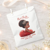 African Princess Royal Baby shower Elegant rood Bedankzakje (Geknipt)