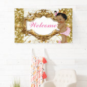 African Princess Royal Baby shower Welcome Banner (Insitu)