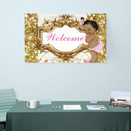 African Princess Royal Baby shower Welcome Banner (Beurs)