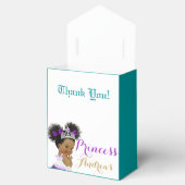 African Princess Royal Blauwgroen Paars & Gold Ele Bedankdoosjes (Geopend)