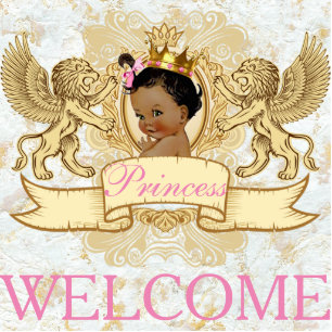 African Princess Royal Welcome Photo Statue Staand Fotobeeldje