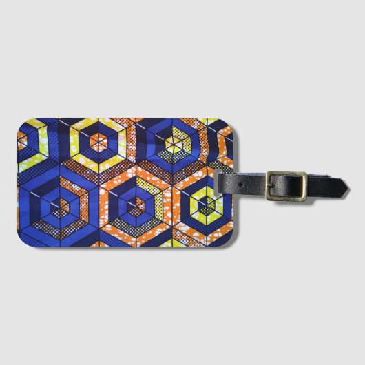 African Print Bagagelabel (Voorkant (horizontaal))