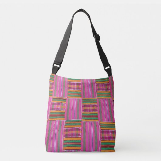 African Print Crossbody Bag Crossbody Tas (Voorkant)
