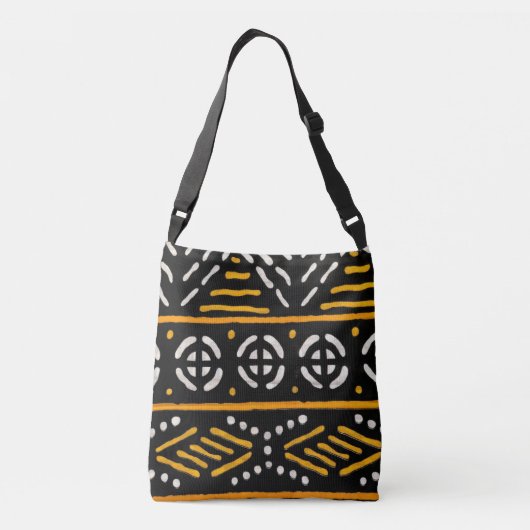 African Print Crossbody Bag Crossbody Tas (Achterkant)
