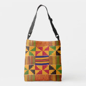 African Print Crossbody Bag Crossbody Tas (Achterkant)