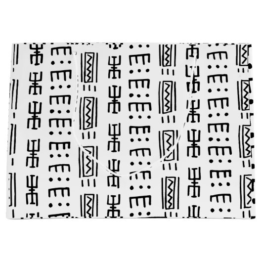 African Print Large Gift Bag Groot Cadeauzakje (Voorkant)