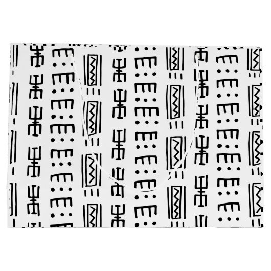 African Print Large Gift Bag Groot Cadeauzakje (Achterkant)