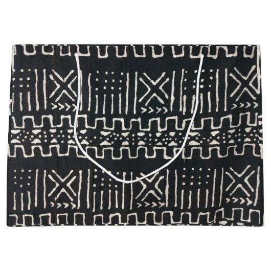 African Print Large Gift Bag Groot Cadeauzakje (Voorkant)