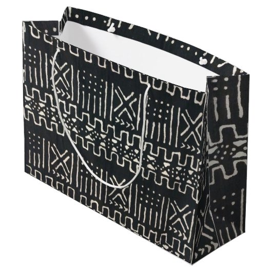 African Print Large Gift Bag Groot Cadeauzakje (Achterkant Gekanteld)