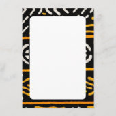 African Print Menu Kaart (Voorkant)