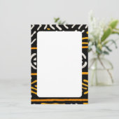 African Print Menu Kaart (Staand voorkant)