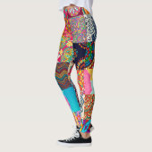 African Print Patchwork Kleurrijke Leggings (Links)