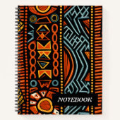 African Print Spiral Notitieboek (Voorkant)