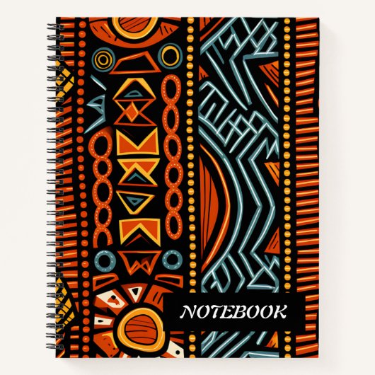 African Print Spiral Notitieboek (Voorkant)