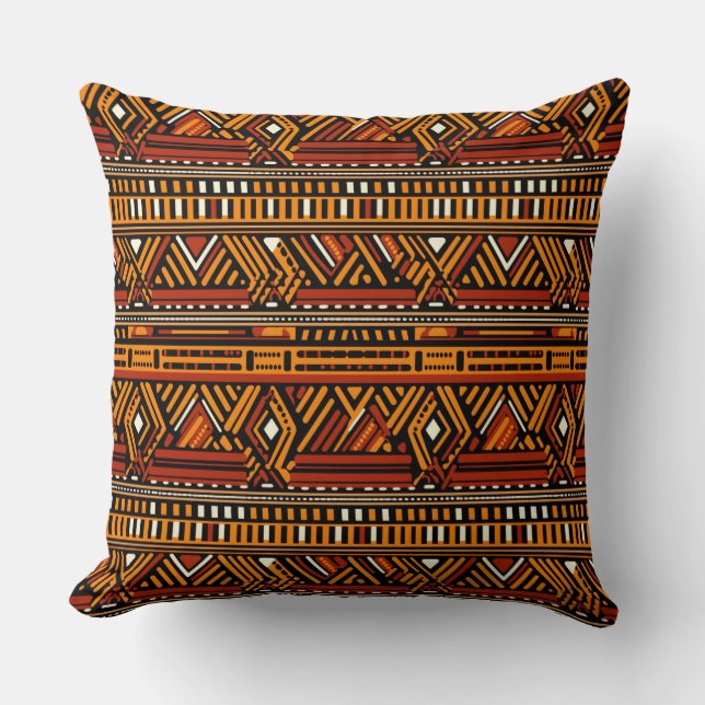 African Print Style Sierkussen (Voorkant)