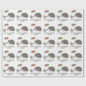 African Pygmy Hedégel Animal - Happy Birthday Cadeaupapier (Vlak)