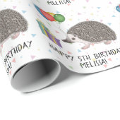 African Pygmy Hedégel Animal - Happy Birthday Cadeaupapier (Rol Hoek)