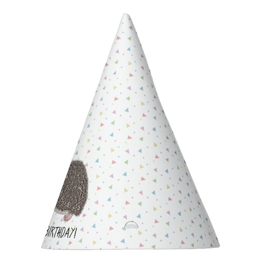 African Pygmy Hedégel Cute Animal - Birthday Feesthoedjes (Rechts)