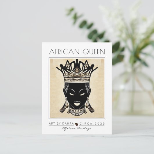 AFRICAN QUEEN BRIEFKAART (Staand voorkant)