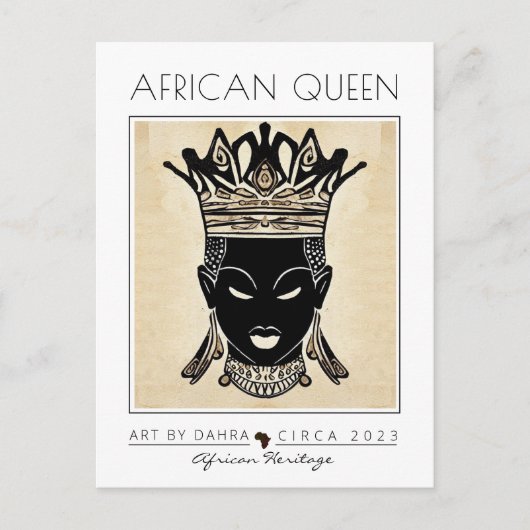 AFRICAN QUEEN BRIEFKAART (Voorkant)