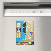 African Queen II Art by Alicia McDaniel Fine Art Magneet (Insitu (Vaatwasser))