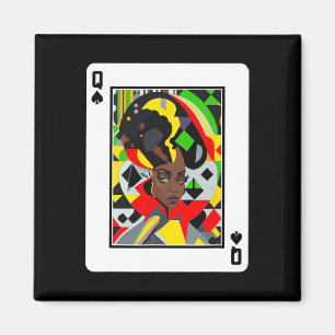 African Queen Kaart Melanin Black Pride Blm Junete Magneet