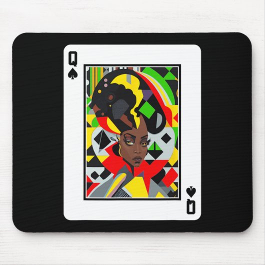 African Queen Kaart Melanin Black Pride Blm Junete Muismat (Voorkant)